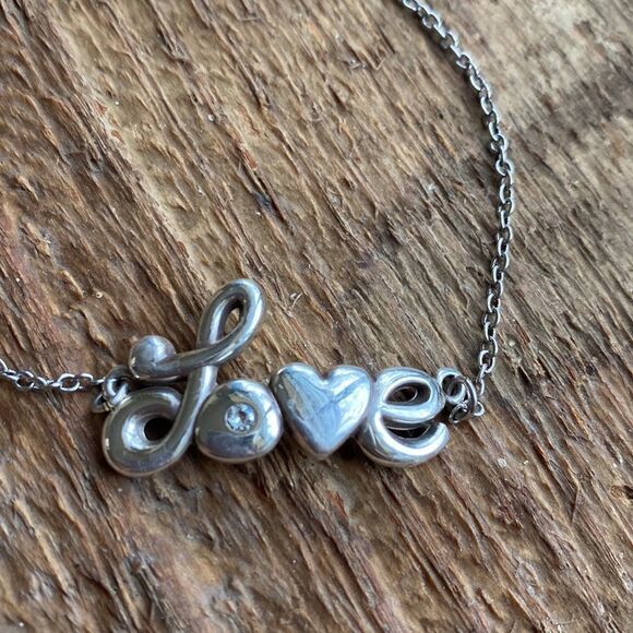 BRIGHTON silver embellished Love Letters Bracelet - Picture 3 of 7